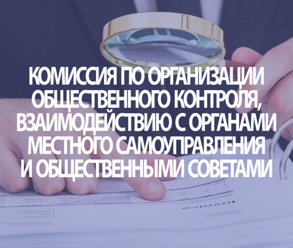 Комиссия по организации общественного контроля, взаимодействию с органами местного самоуправления и общественными советами