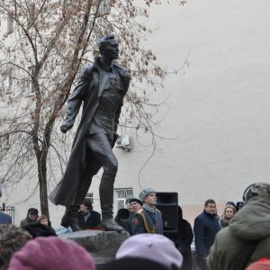 Открытие памятника Михаилу Дудину