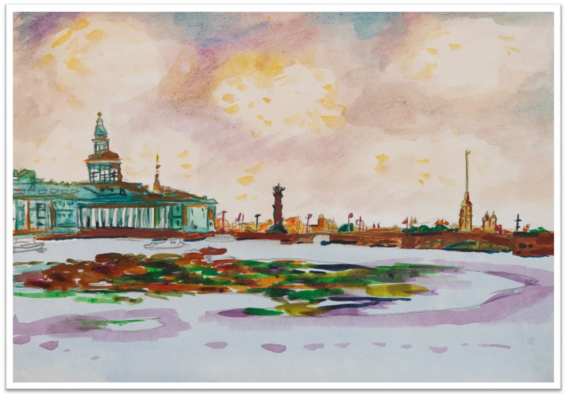 Рисунок петербурга для детей