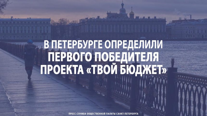 В Петербурге определили первого победителя проекта «Твой бюджет»