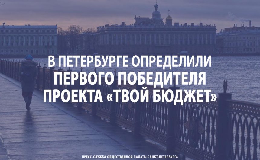 В Петербурге определили первого победителя проекта «Твой бюджет»
