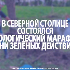 В Северной столице состоялся экологический марафон #ДниЗелёныхДействий
