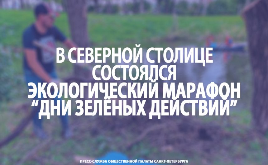 В Северной столице состоялся экологический марафон #ДниЗелёныхДействий В Северной столице состоялся экологический марафон #ДниЗелёныхДействий
