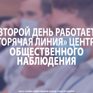 Второй день работает «горячая линия» Центра общественного наблюдения