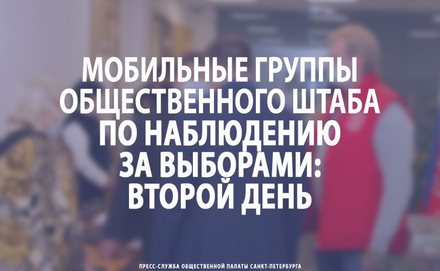 Мобильные группы Общественного штаба по наблюдению за выборами: второй день Мобильные группы Общественного штаба по наблюдению за выборами: второй день