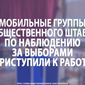 Мобильные группы Общественного штаба по наблюдению за выборами приступили к работе