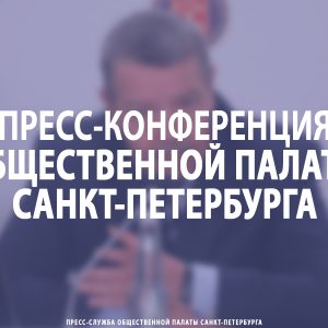 Пресс-конференция Общественной палаты Санкт-Петербурга