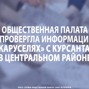 Общественная палата опровергла информацию о «каруселях» с курсантами в Центральном районе