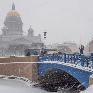 В Петербурге продлён «желтый» уровень опасности из-за погодных условий