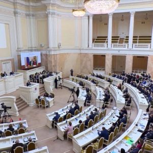 Председатель Общественной палаты Петербурга Ирина Соколова приняла участие в слушаниях ежегодного отчета губернатора Александра Беглова о проделанной работе Правительства
