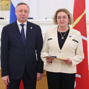 Сегодня председателя Общественной палаты Санкт-Петербурга Ирину Соколову наградили государственной наградой