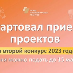 Начался прием проектов на второй конкурс президентских грантов 2023 года