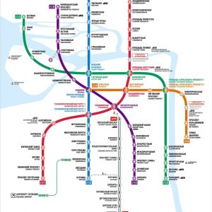 Опубликована новая карта петербургского метрополитена