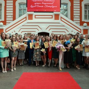 Член Общественной палаты Санкт-Петербурга Алексей Демидов принял участие в церемонии чествования лучших студентов