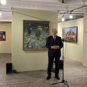 Георгий Абелев выступил на открытии выставки в Музее искусства Санкт-Петербурга XX-XXI веков
