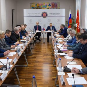 В Общественной палате Санкт-Петербурга прошло расширенное заседание Общественного штаба по наблюдению за ходом избирательных кампаний в 2024 году