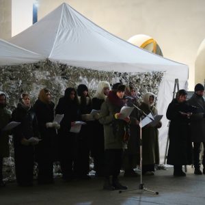 На Пискаревском мемориале прошла акция «Ночь после блокады» На Пискаревском мемориале прошла акция «Ночь после блокады»